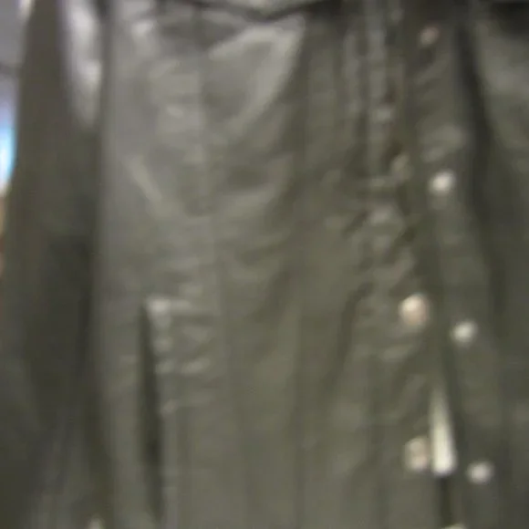 VTG LEVI STRAUS FAUX LEATHER TRUCKER JACKET, W/FAUX SHERPA LINING, LARGE - Picture 12 of 16